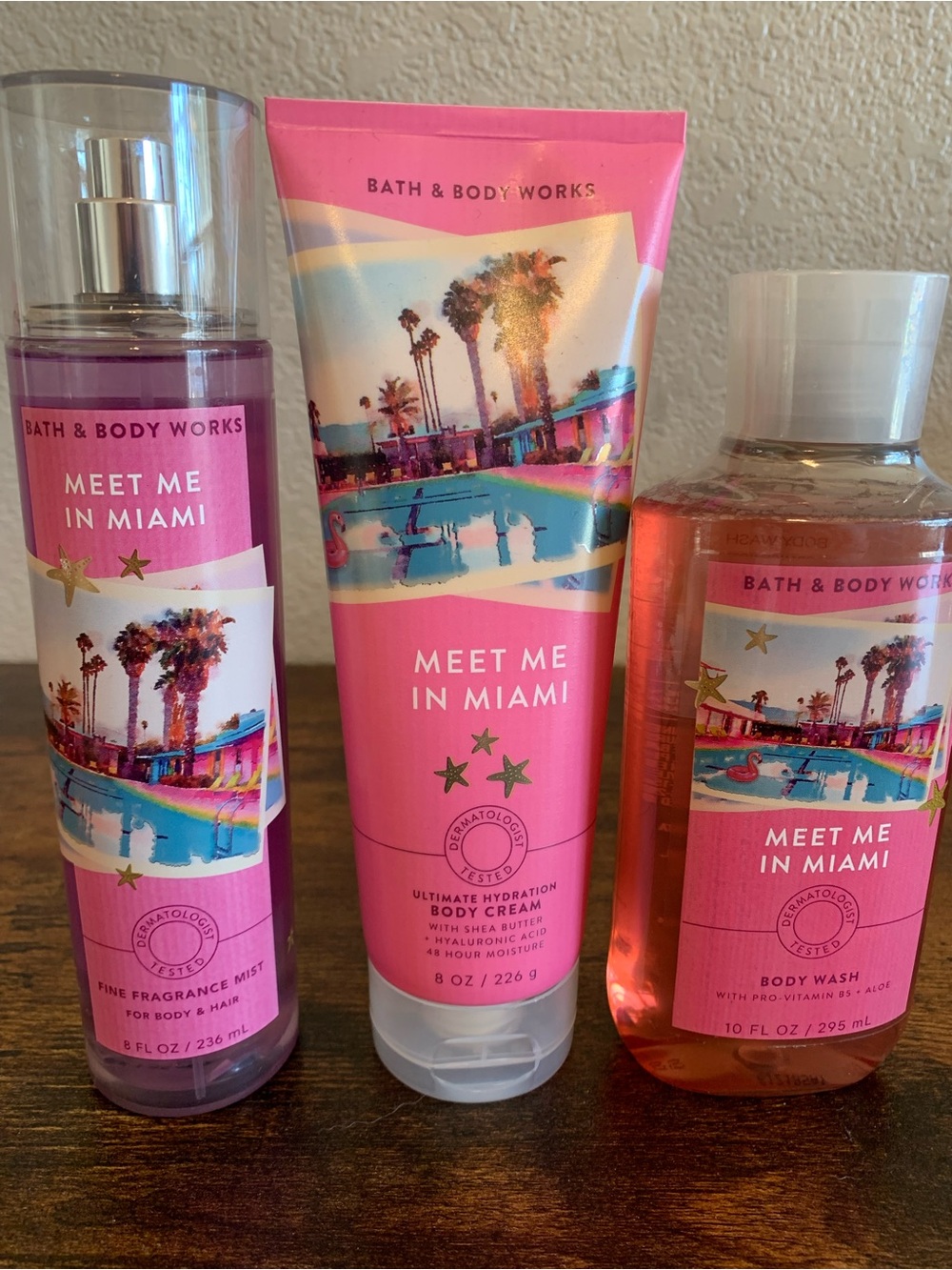 Bath & Body Works Meet Me in Miami Body Cream, Mist, & Wash